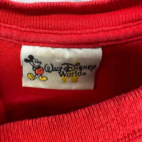 Vintage Disney World Shirt‎ Womens Small World Red Mickey Mouse Magic Kingdom - Picture 4 of 6